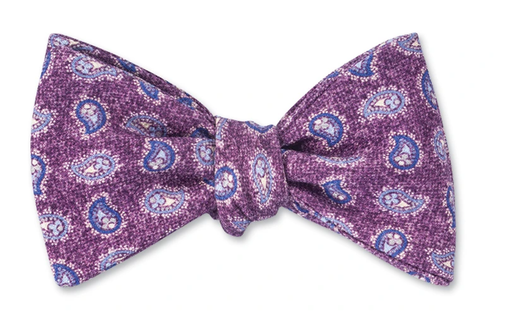 R P BOW TIE / PURE SILK / HAND MADE