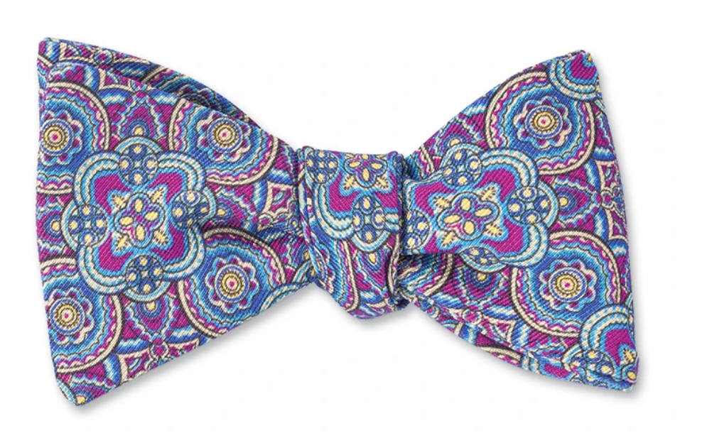 R P BOW TIE / PURE SILK / HAND MADE