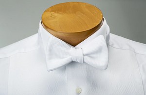 R P BOW TIE / FORMAL / COTTON PIQUE / HAND MADE