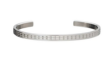 Load image into Gallery viewer, R P BRACELET / STAINLESS STEEL / GRID PATTERNED
