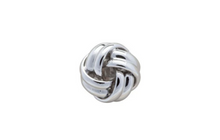 Load image into Gallery viewer, R P LAPEL PIN / SILVER KNOT DESIGN
