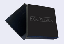 Load image into Gallery viewer, R P LAPEL PIN / BLACK GUNMETAL CRYSTAL SKULL DESIGN
