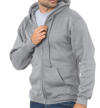 Load image into Gallery viewer, LUXE FULL ZIP HOODIE FLEECE / 10 CUSTOM COLORS / MADE IN CALIFORNIA / S TO 4-XL
