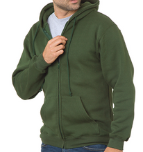 Load image into Gallery viewer, LUXE FULL ZIP HOODIE FLEECE / 10 CUSTOM COLORS / MADE IN CALIFORNIA / S TO 4-XL
