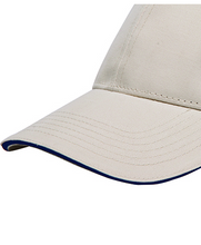 Load image into Gallery viewer, LUXE BASEBALL CAP / GOLF CAP / CONTRAST PIPING / WASHED COTTON / 9 COLORS
