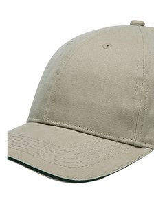LUXE BASEBALL CAP / GOLF CAP / CONTRAST PIPING / WASHED COTTON / 9 COLORS