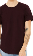 Load image into Gallery viewer, LUXE CURVED BOTTOM CREW NECK T-SHIRT SHORT SLEEVE JERSEY / 7 COLORS / S TO XX-L
