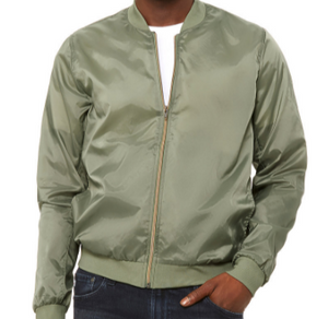 R P LUXE BOMBER JACKET / BLACK / OLIVE / LIGHTWEIGHT / XS TO XX-L