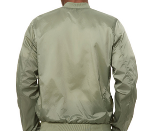 R P LUXE BOMBER JACKET LIGHTWEIGHT / OLIVE / BLACK / XS TO XX-L