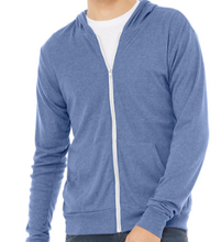 Load image into Gallery viewer, LUXE LIGHTWEIGHT T-SHIRT FULL ZIP HOODIE / 4 COLORS / XS TO XX-L
